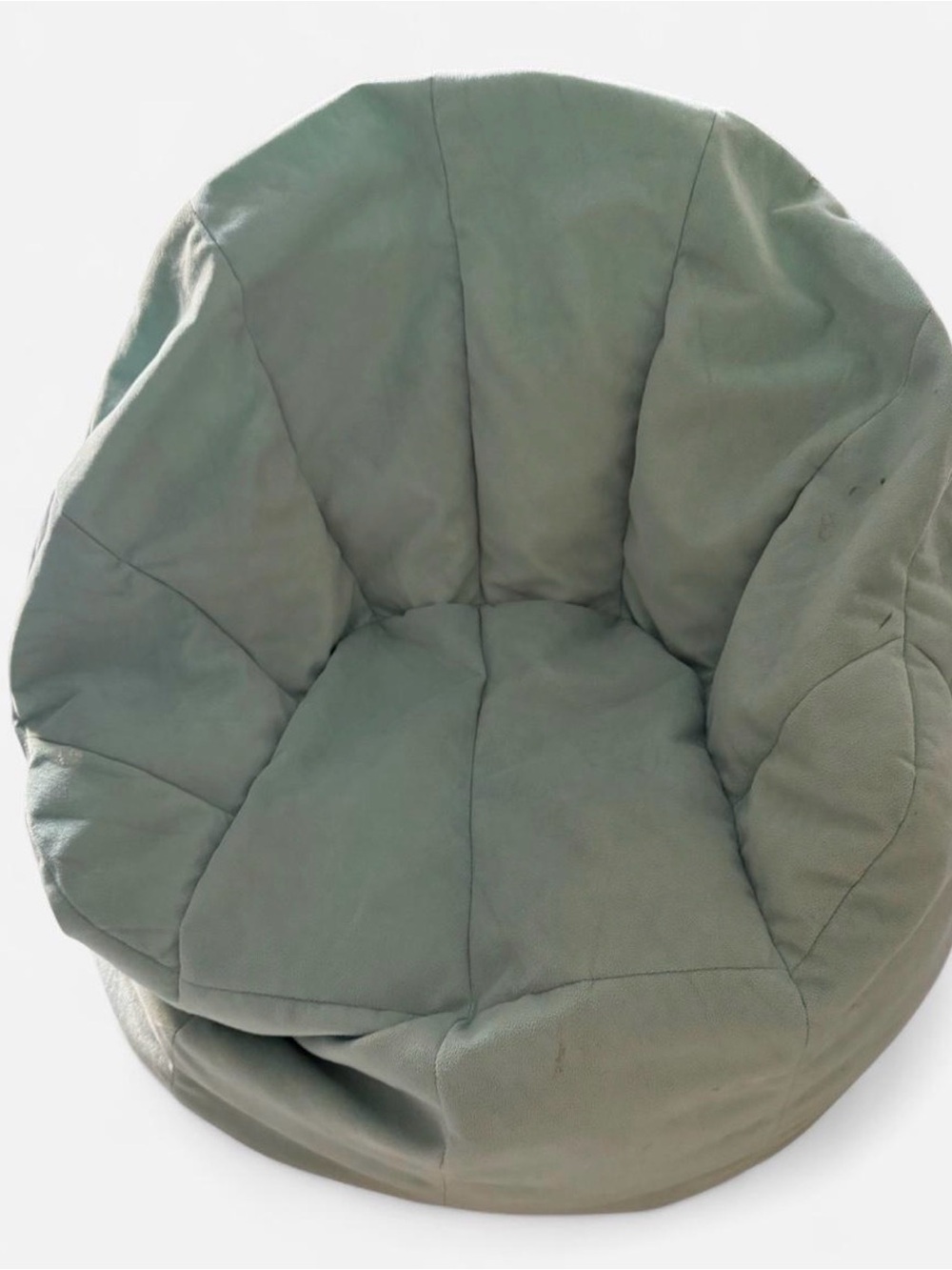 Kids Cozy Plush Bean Bag Chair in Sage Green